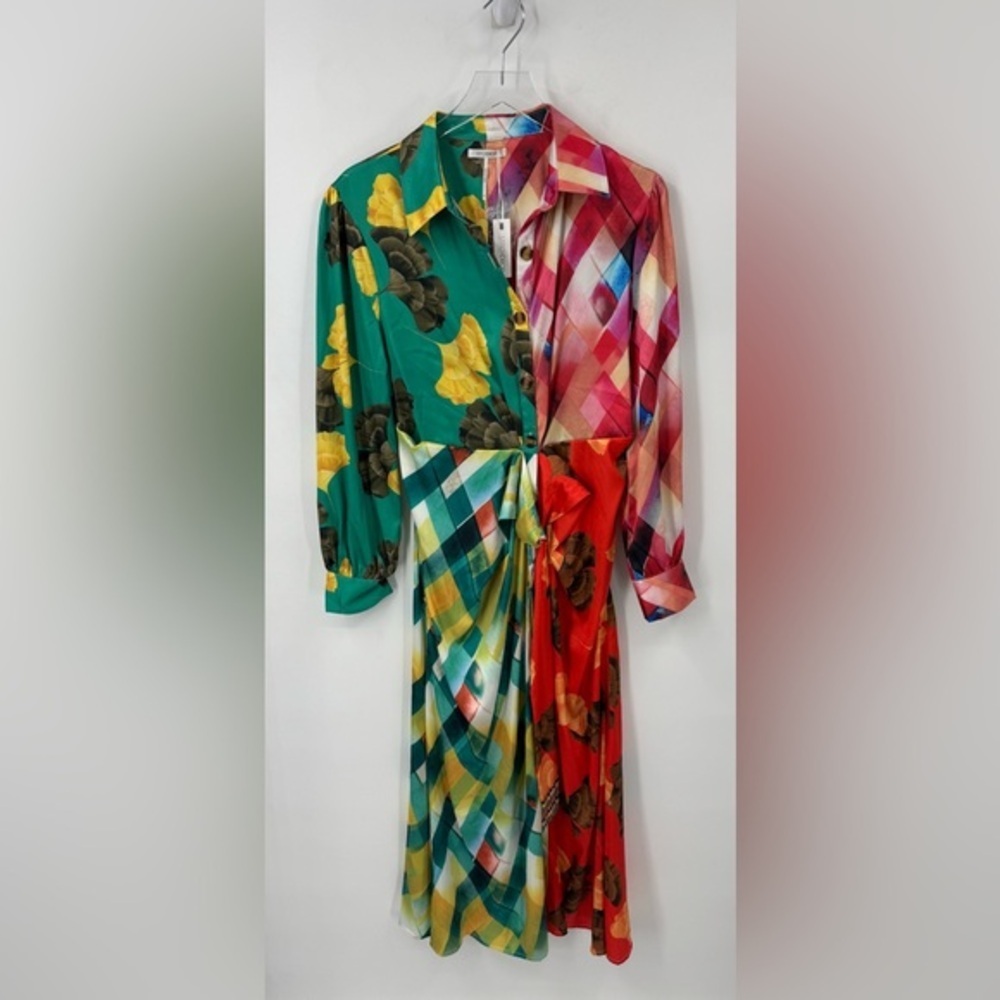 Stitchdrop Multicolor Midi Dress Medium B807